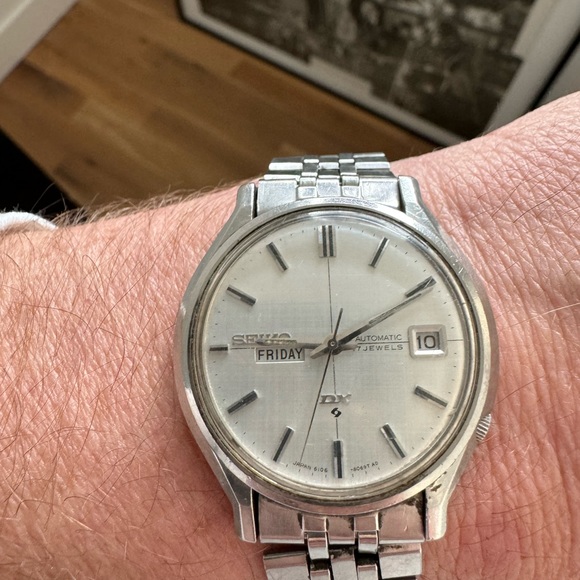 Seiko DX 1970 automatic- with khaki nato strap + orginal ss bracelet - Picture 16 of 17
